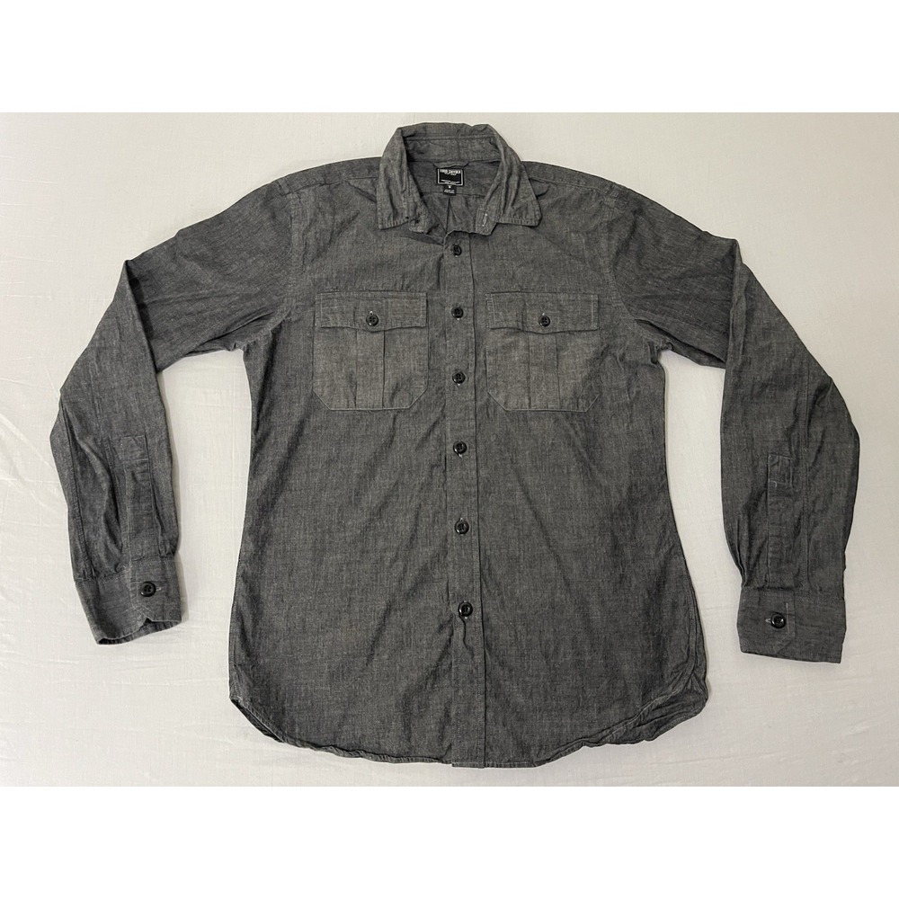 Todd Snyder Shirt Chambray Button Down Mens Small S Gray